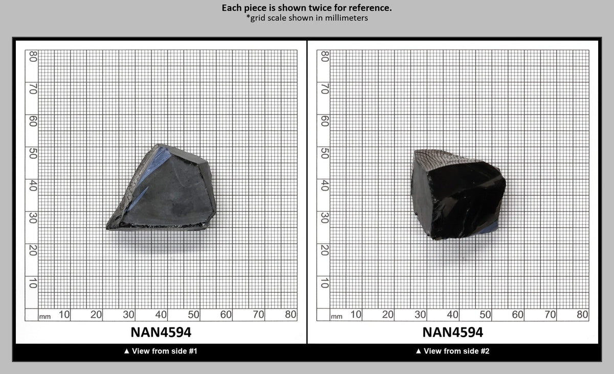Nanosital Simulated Black Lab Created Faceting Rough for Gem Cutting - #0004 - Various Sizes : NAN4594