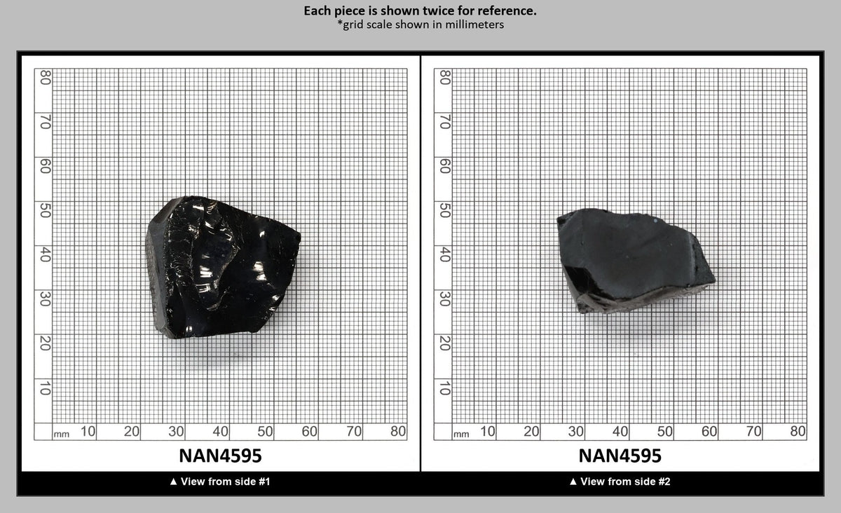 Nanosital Simulated Black Lab Created Faceting Rough for Gem Cutting - #0004 - Various Sizes : NAN4595