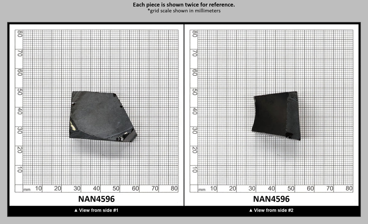 Nanosital Simulated Black Lab Created Faceting Rough for Gem Cutting - #0004 - Various Sizes : NAN4596