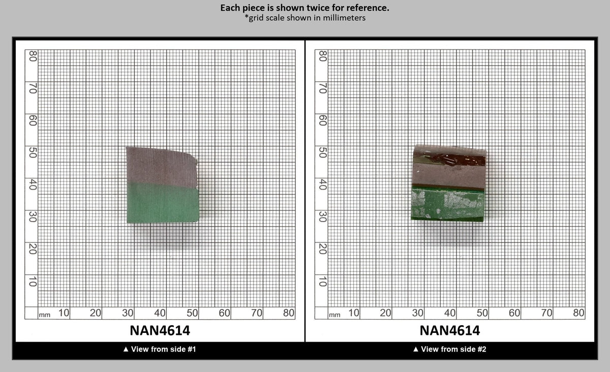 Nanosital Simulated Bi-Color Lab Created Faceting Rough for Gem Cutting - Green-Orange - Various Sizes : NAN4614
