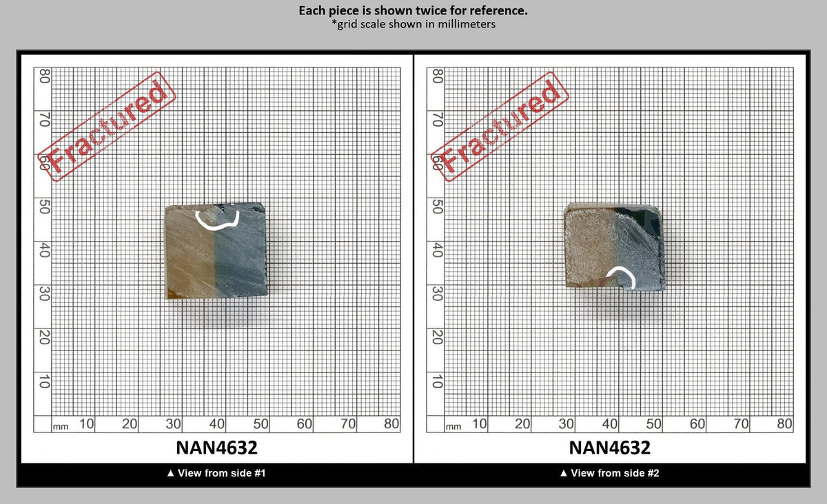 Nanosital Simulated Bi-Color Lab Created Faceting Rough for Gem Cutting - Yellow-Blue - Various Sizes : NAN4632