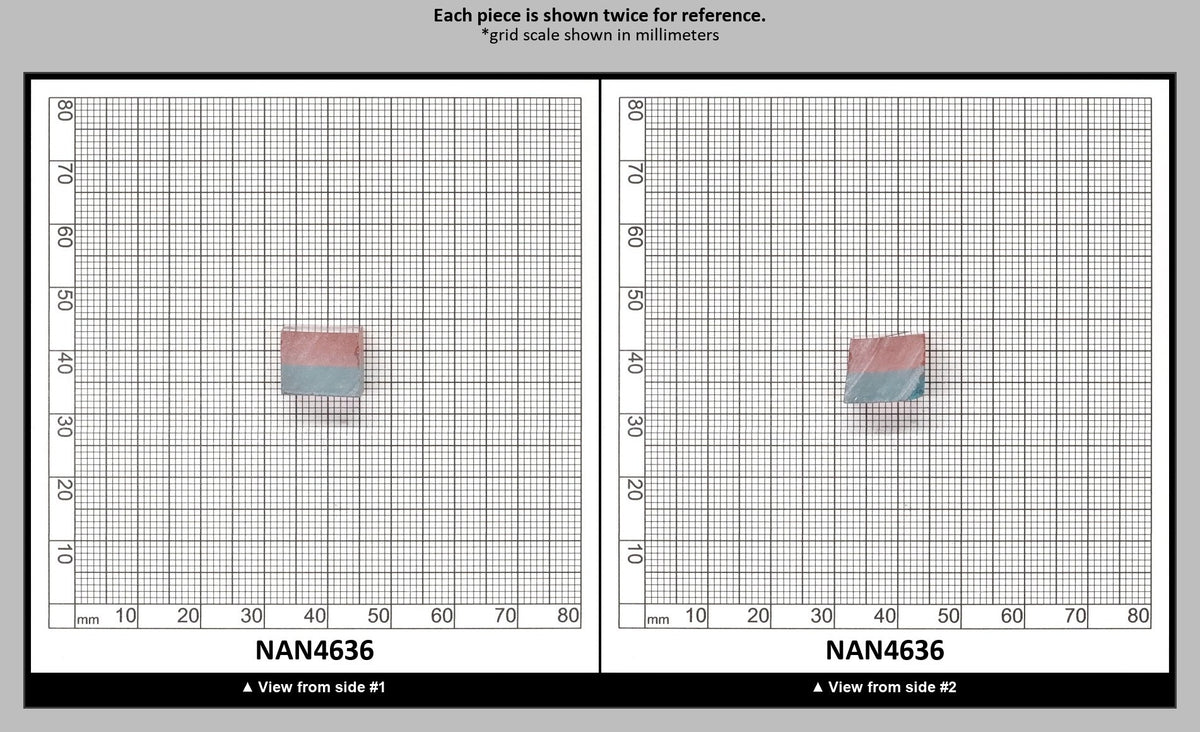 Nanosital Simulated Bi-Color Lab Created Faceting Rough for Gem Cutting - Pink-Blue - Various Sizes : NAN4636