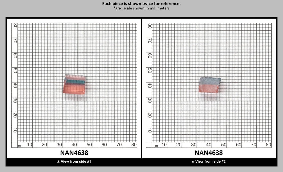 Nanosital Simulated Bi-Color Lab Created Faceting Rough for Gem Cutting - Pink-Blue - Various Sizes : NAN4638