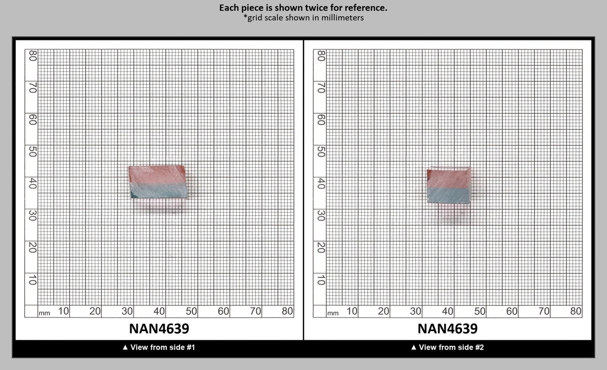 Nanosital Simulated Bi-Color Lab Created Faceting Rough for Gem Cutting - Pink-Blue - Various Sizes : NAN4639
