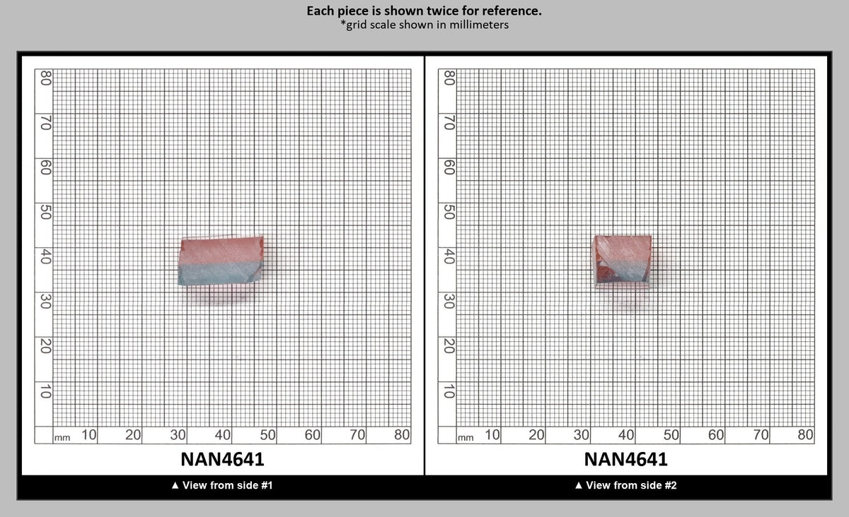 Nanosital Simulated Bi-Color Lab Created Faceting Rough for Gem Cutting - Pink-Blue - Various Sizes : NAN4641