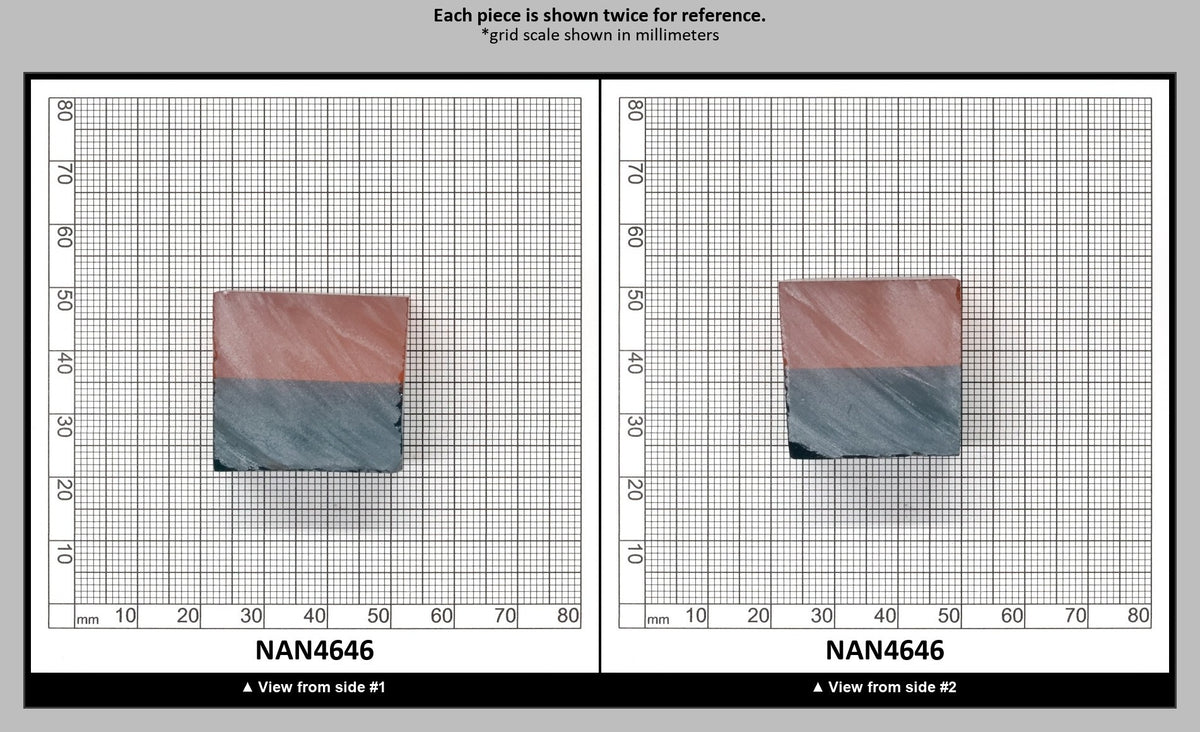 Nanosital Simulated Bi-Color Lab Created Faceting Rough for Gem Cutting - Pink-Blue - Various Sizes : NAN4646