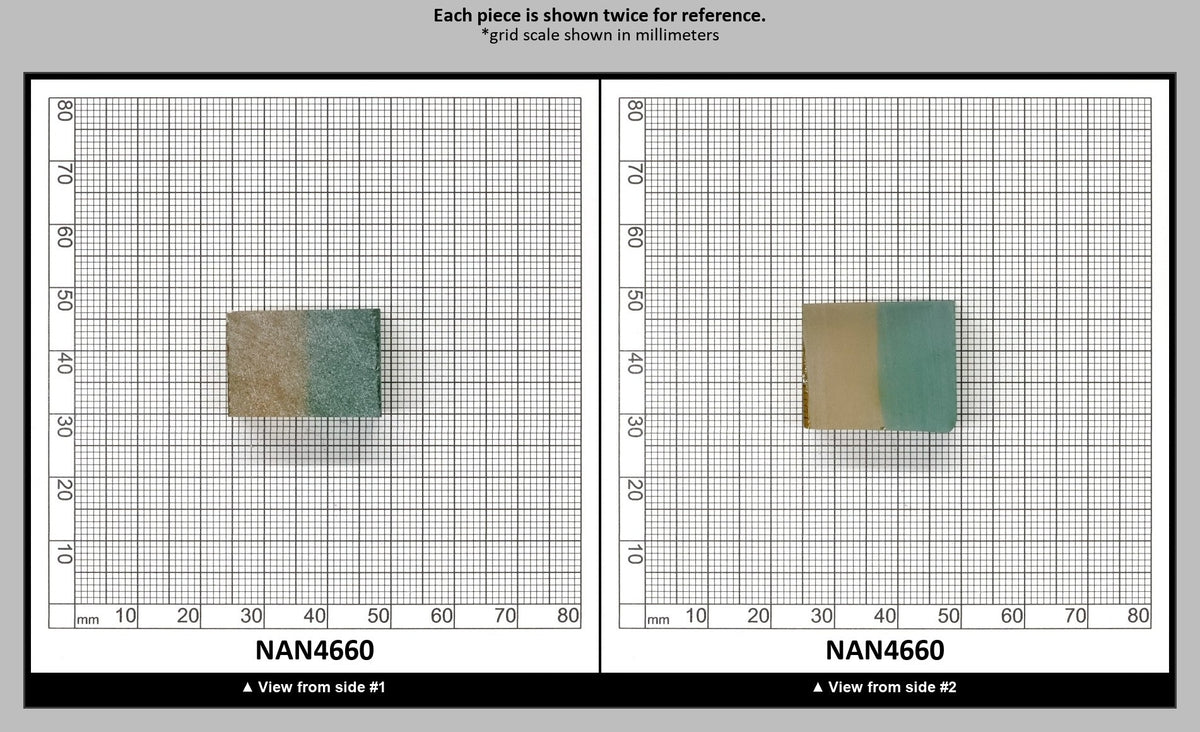 Nanosital Simulated Bi-Color Lab Created Faceting Rough for Gem Cutting - Green-Yellow - Various Sizes : NAN4660