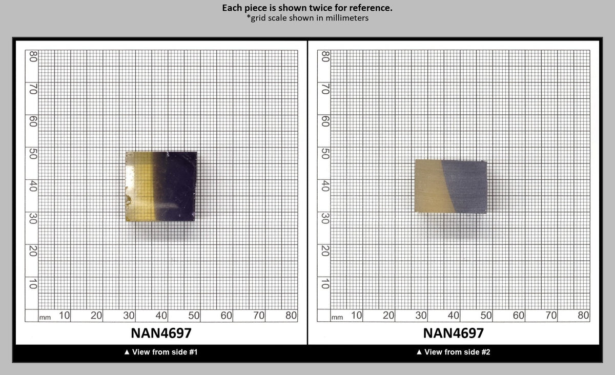 Nanosital Simulated Ametrine Lab Created Faceting Rough for Gem Cutting - Bi-Color Purple-Orange - Various Sizes : NAN4697