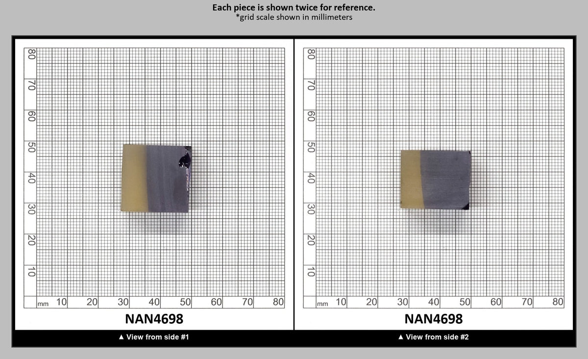 Nanosital Simulated Ametrine Lab Created Faceting Rough for Gem Cutting - Bi-Color Purple-Orange - Various Sizes : NAN4698