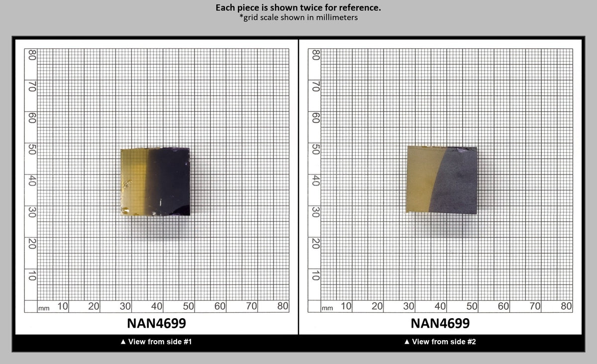 Nanosital Simulated Ametrine Lab Created Faceting Rough for Gem Cutting - Bi-Color Purple-Orange - Various Sizes : NAN4699