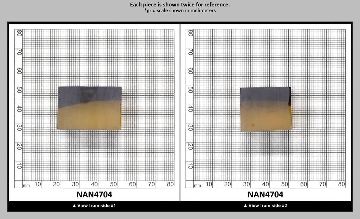 Nanosital Simulated Ametrine Lab Created Faceting Rough for Gem Cutting - Bi-Color Purple-Orange - Various Sizes : NAN4704