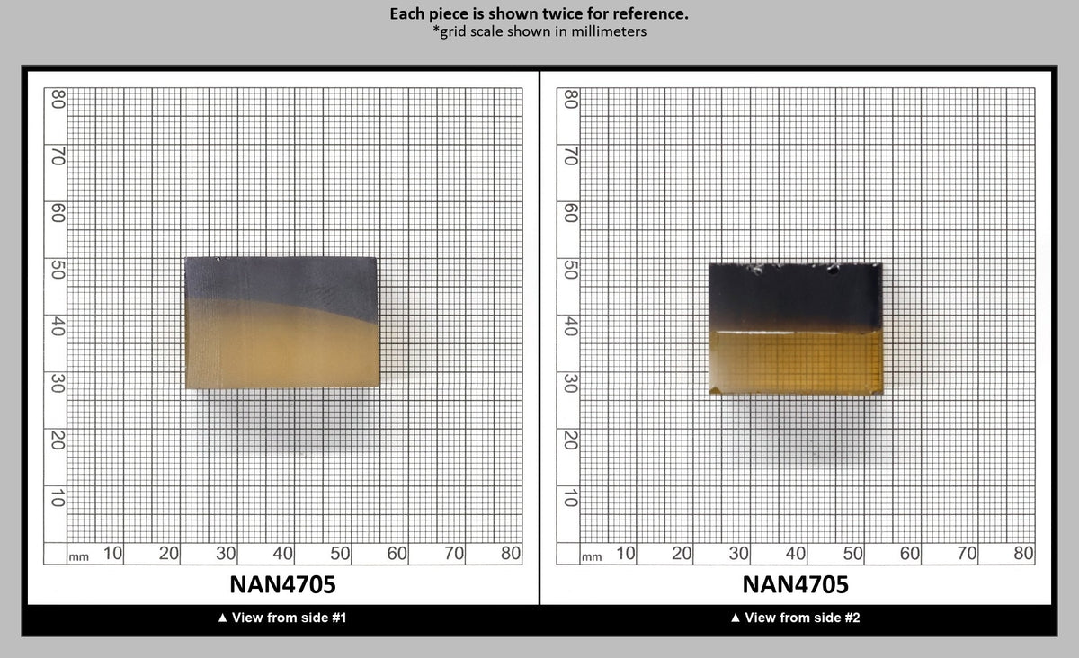Nanosital Simulated Ametrine Lab Created Faceting Rough for Gem Cutting - Bi-Color Purple-Orange - Various Sizes : NAN4705