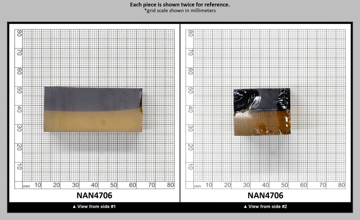 Nanosital Simulated Ametrine Lab Created Faceting Rough for Gem Cutting - Bi-Color Purple-Orange - Various Sizes : NAN4706