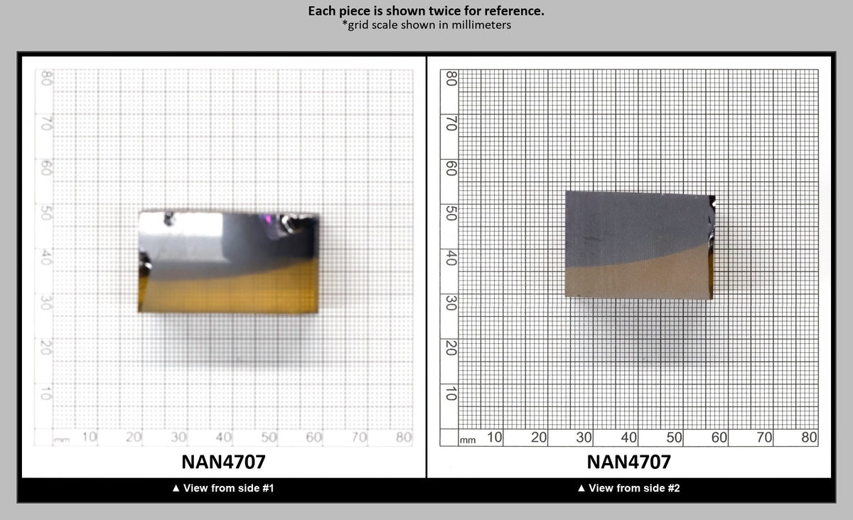 Nanosital Simulated Ametrine Lab Created Faceting Rough for Gem Cutting - Bi-Color Purple-Orange - Various Sizes : NAN4707