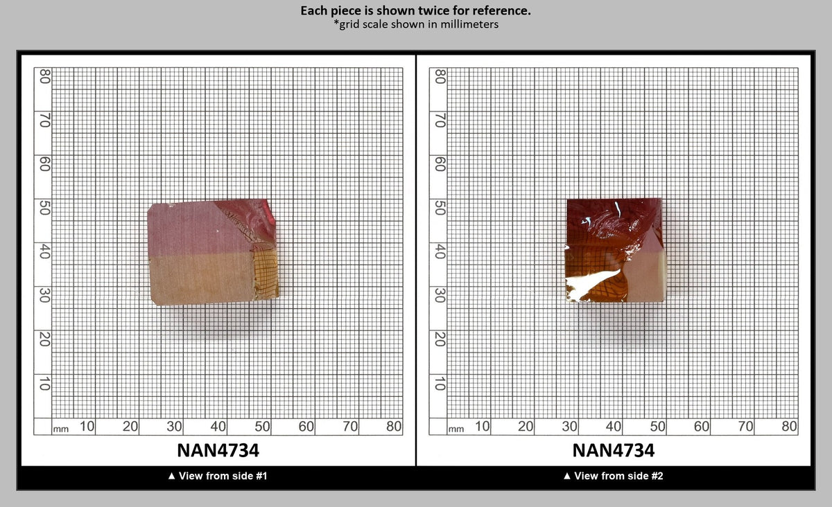Nanosital Simulated Bi-Color Lab Created Faceting Rough for Gem Cutting - Kunzite-Intense Yellow - Various Sizes : NAN4734