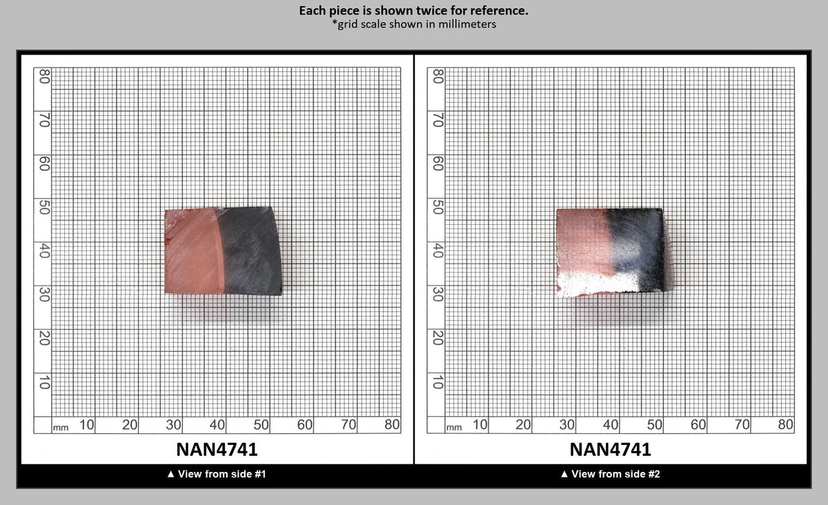 Nanosital Simulated Bi-Color Lab Created Faceting Rough for Gem Cutting - Grey-Pink - Various Sizes : NAN4741