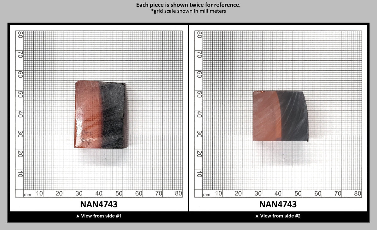 Nanosital Simulated Bi-Color Lab Created Faceting Rough for Gem Cutting - Grey-Pink - Various Sizes : NAN4743