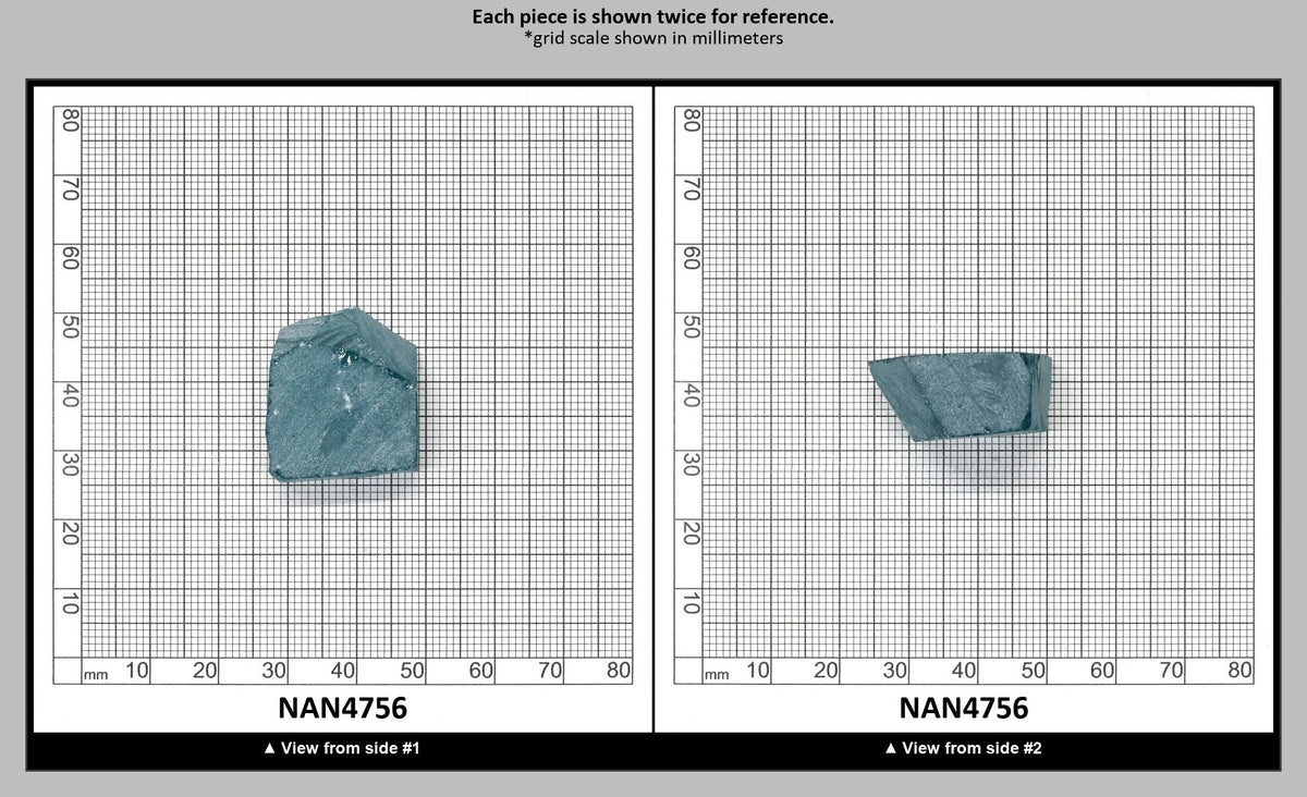 Nanosital Simulated Dark Paraiba Tourmaline (Included)  Lab Created Faceting Rough for Gem Cutting - #Z-7309 - Various Sizes : NAN4756