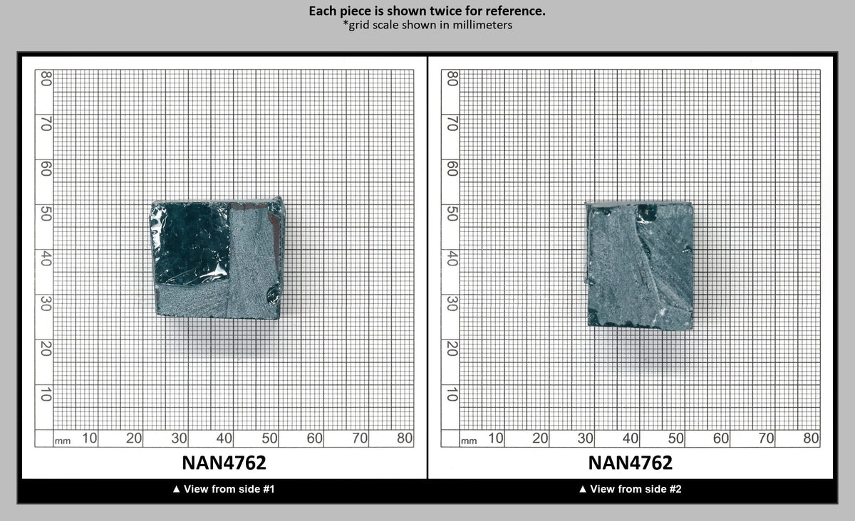 Nanosital Simulated Dark Paraiba Tourmaline (Included)  Lab Created Faceting Rough for Gem Cutting - #Z-7309 - Various Sizes : NAN4762