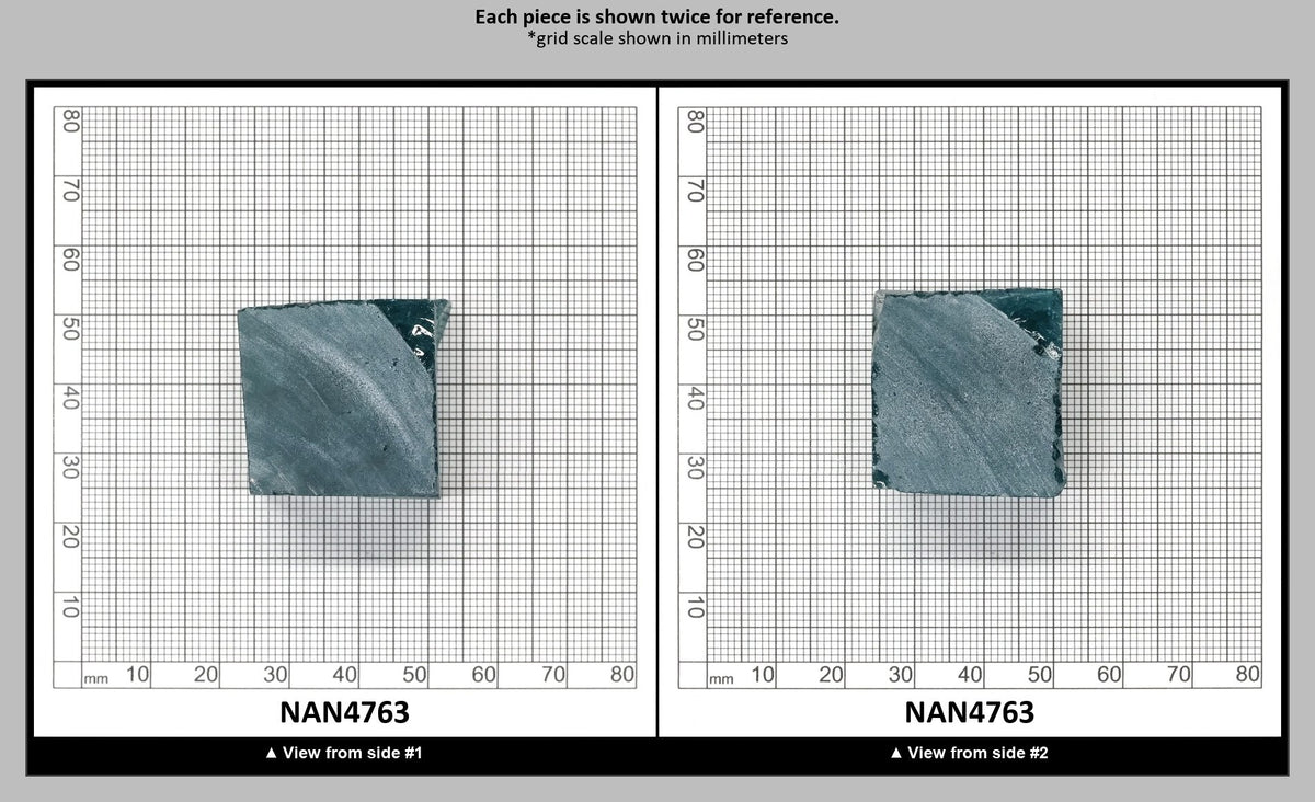 Nanosital Simulated Dark Paraiba Tourmaline (Included)  Lab Created Faceting Rough for Gem Cutting - #Z-7309 - Various Sizes : NAN4763