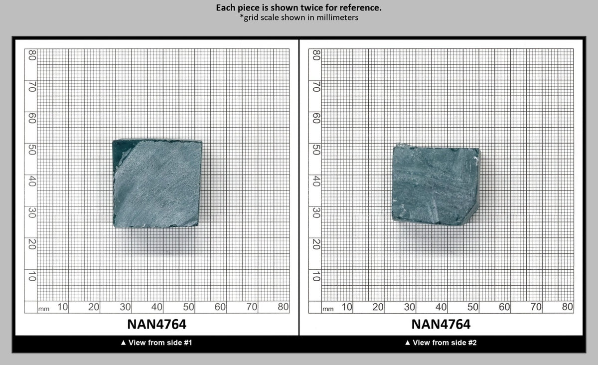 Nanosital Simulated Dark Paraiba Tourmaline (Included)  Lab Created Faceting Rough for Gem Cutting - #Z-7309 - Various Sizes : NAN4764