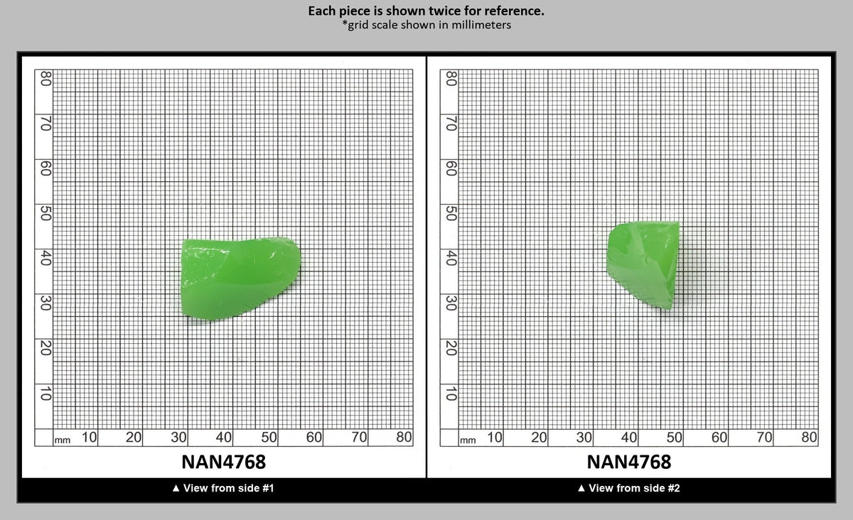 Nanosital Simulated Light Kryptonite Opal Lab Created Faceting Rough for Gem Cutting - #0011/1 - Various Sizes : NAN4768