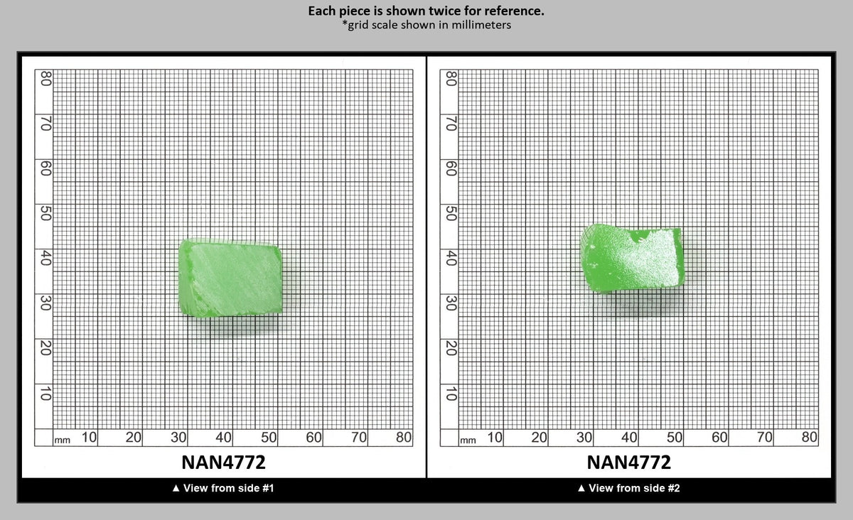 Nanosital Simulated Light Kryptonite Opal Lab Created Faceting Rough for Gem Cutting - #0011/1 - Various Sizes : NAN4772