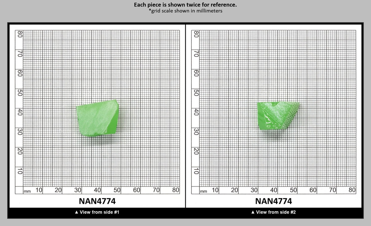 Nanosital Simulated Light Kryptonite Opal Lab Created Faceting Rough for Gem Cutting - #0011/1 - Various Sizes : NAN4774