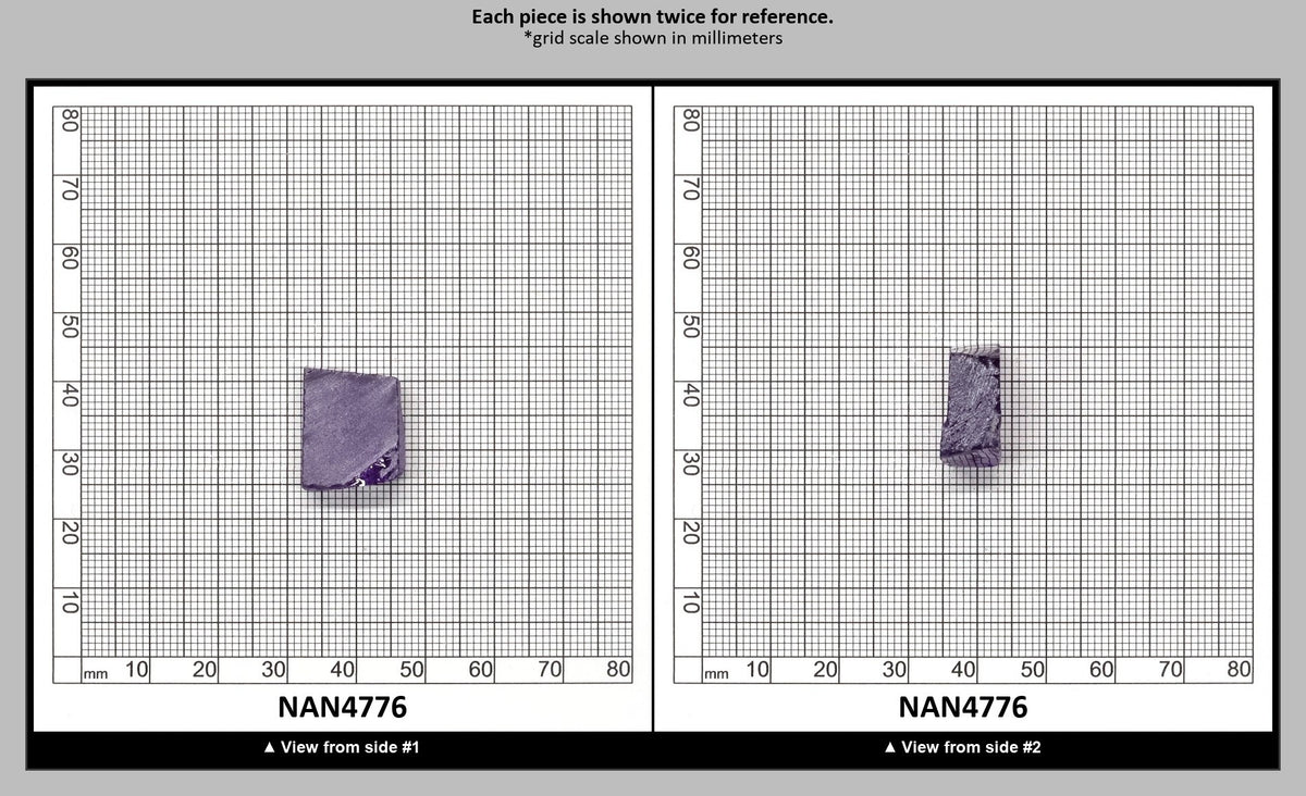 Nanosital Simulated Medium Amethyst  Lab Created Faceting Rough for Gem Cutting - #A-2299 - Various Sizes : NAN4776