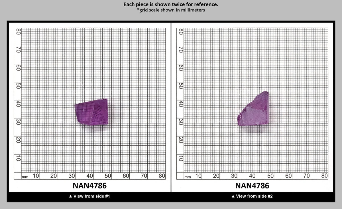 Nanosital Simulated Color Changing Lab Created Faceting Rough for Gem Cutting - #115 - Various Sizes : NAN4786