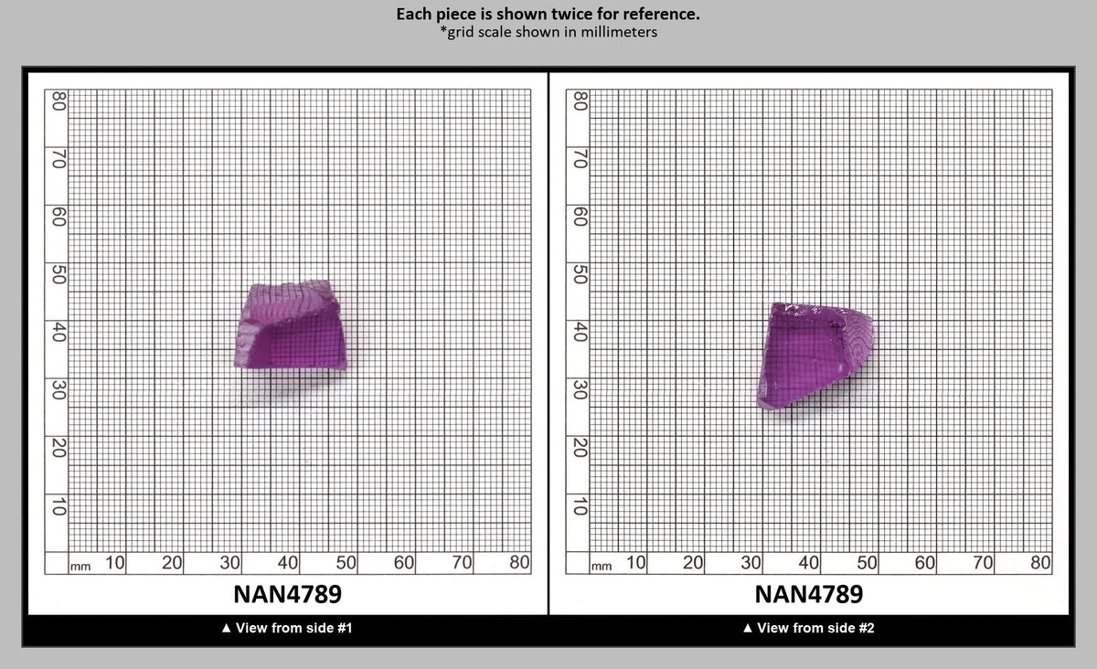 Nanosital Simulated Color Changing Lab Created Faceting Rough for Gem Cutting - #115 - Various Sizes : NAN4789