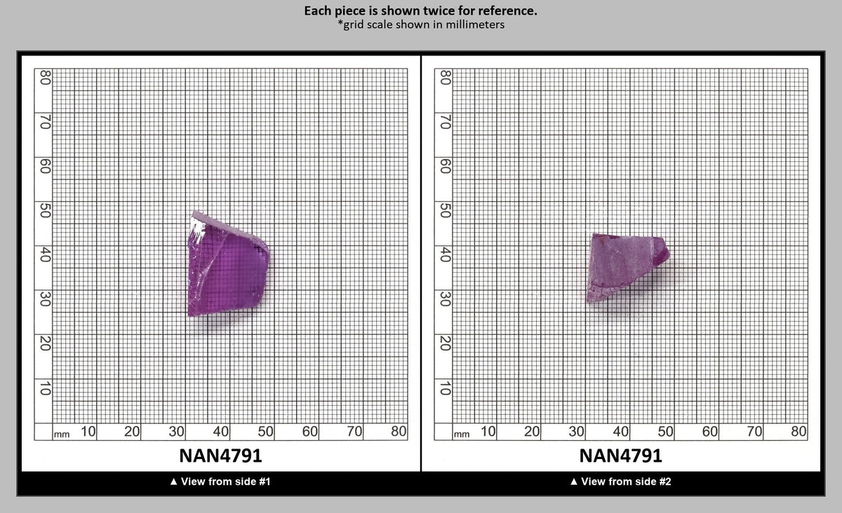 Nanosital Simulated Color Changing Lab Created Faceting Rough for Gem Cutting - #115 - Various Sizes : NAN4791