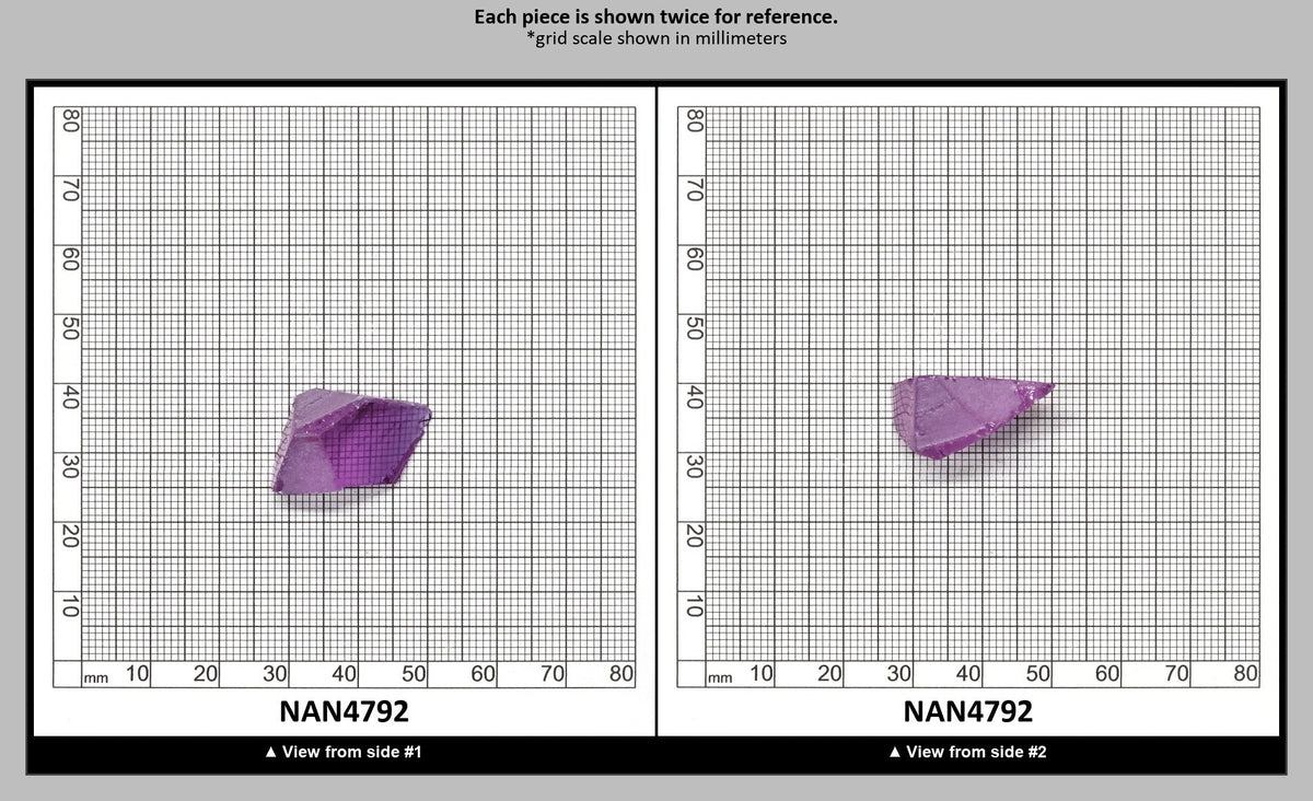 Nanosital Simulated Color Changing Lab Created Faceting Rough for Gem Cutting - #115 - Various Sizes : NAN4792