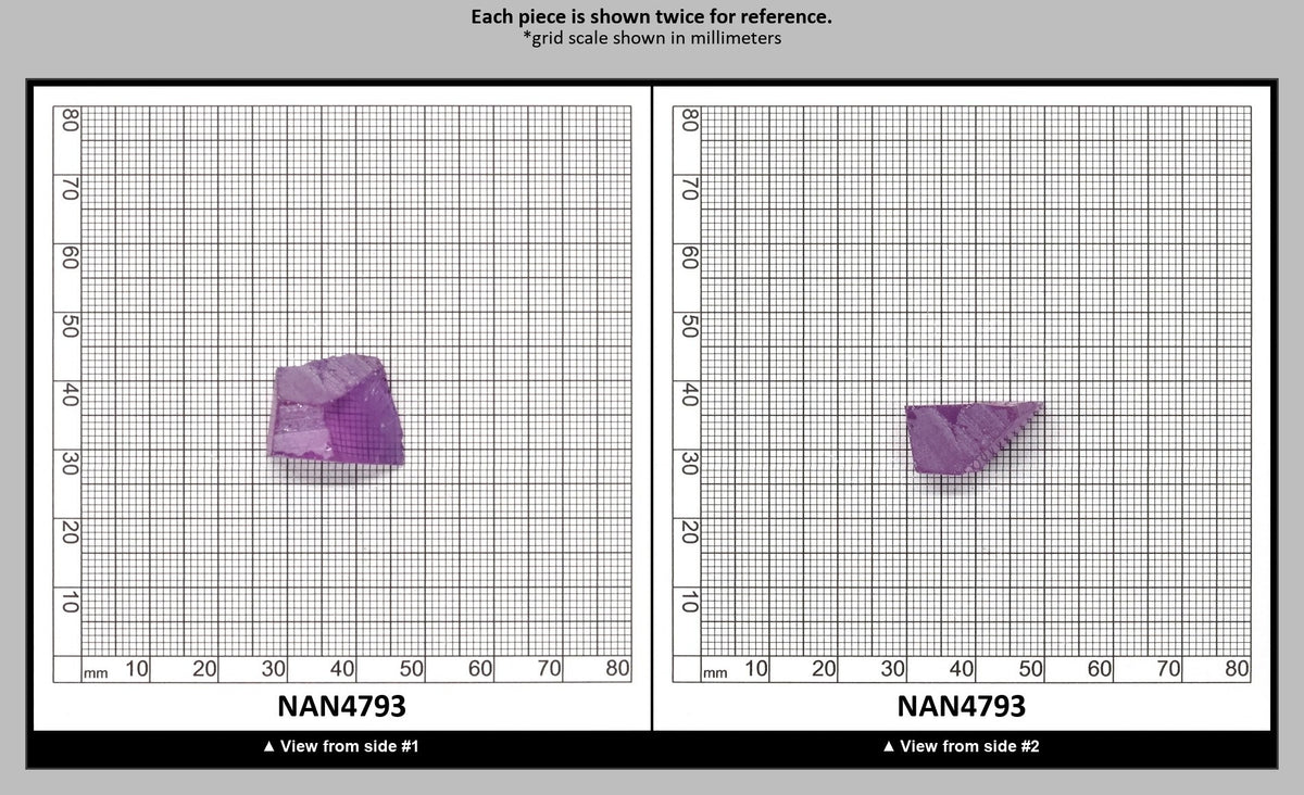 Nanosital Simulated Color Changing Lab Created Faceting Rough for Gem Cutting - #115 - Various Sizes : NAN4793