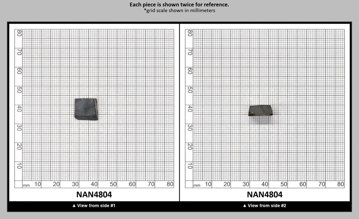Nanosital Simulated Black Lab Created Faceting Rough for Gem Cutting - #0004 - Various Sizes : NAN4804