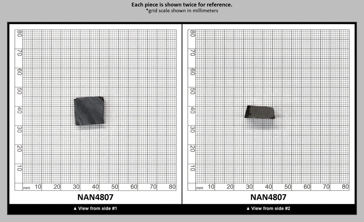 Nanosital Simulated Black Lab Created Faceting Rough for Gem Cutting - #0004 - Various Sizes : NAN4807