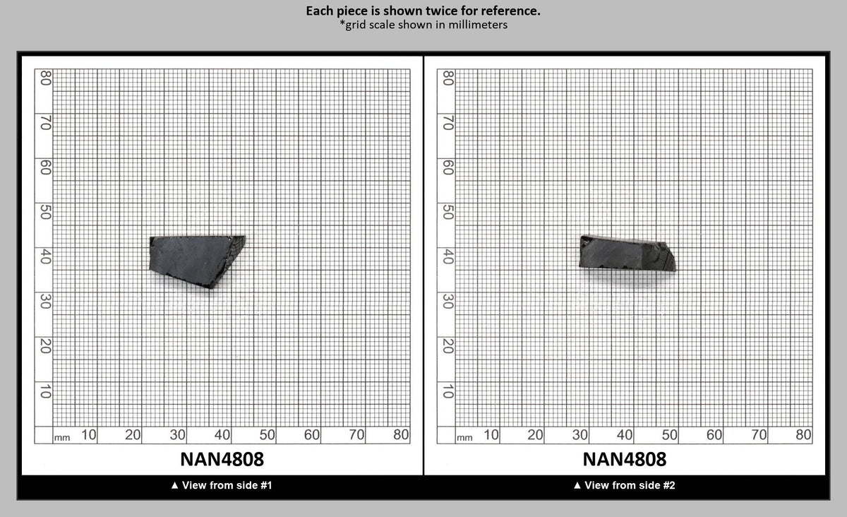 Nanosital Simulated Black Lab Created Faceting Rough for Gem Cutting - #0004 - Various Sizes : NAN4808