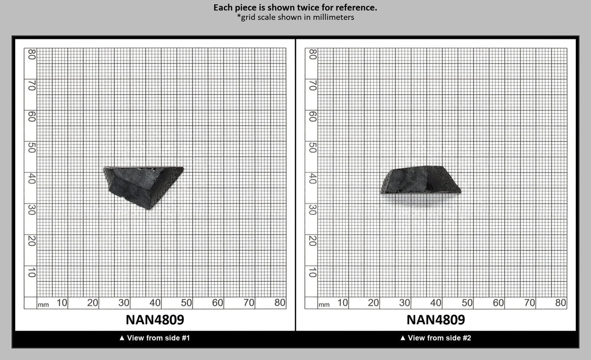 Nanosital Simulated Black Lab Created Faceting Rough for Gem Cutting - #0004 - Various Sizes : NAN4809