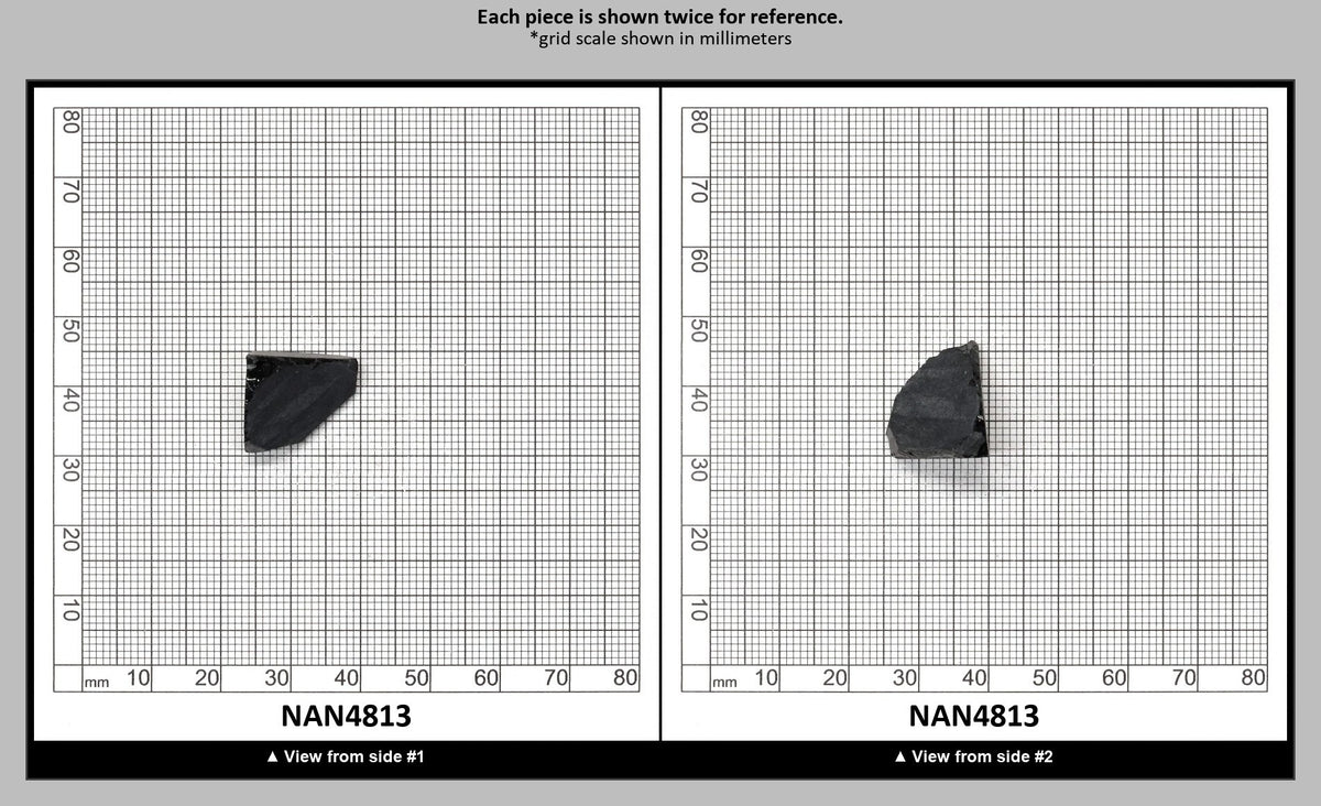 Nanosital Simulated Black Lab Created Faceting Rough for Gem Cutting - #0004 - Various Sizes : NAN4813