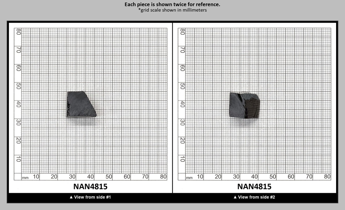 Nanosital Simulated Black Lab Created Faceting Rough for Gem Cutting - #0004 - Various Sizes : NAN4815