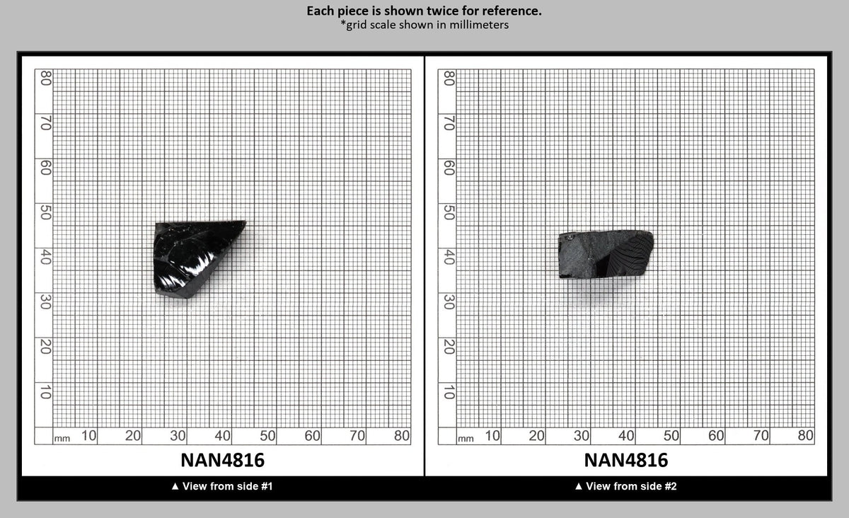 Nanosital Simulated Black Lab Created Faceting Rough for Gem Cutting - #0004 - Various Sizes : NAN4816