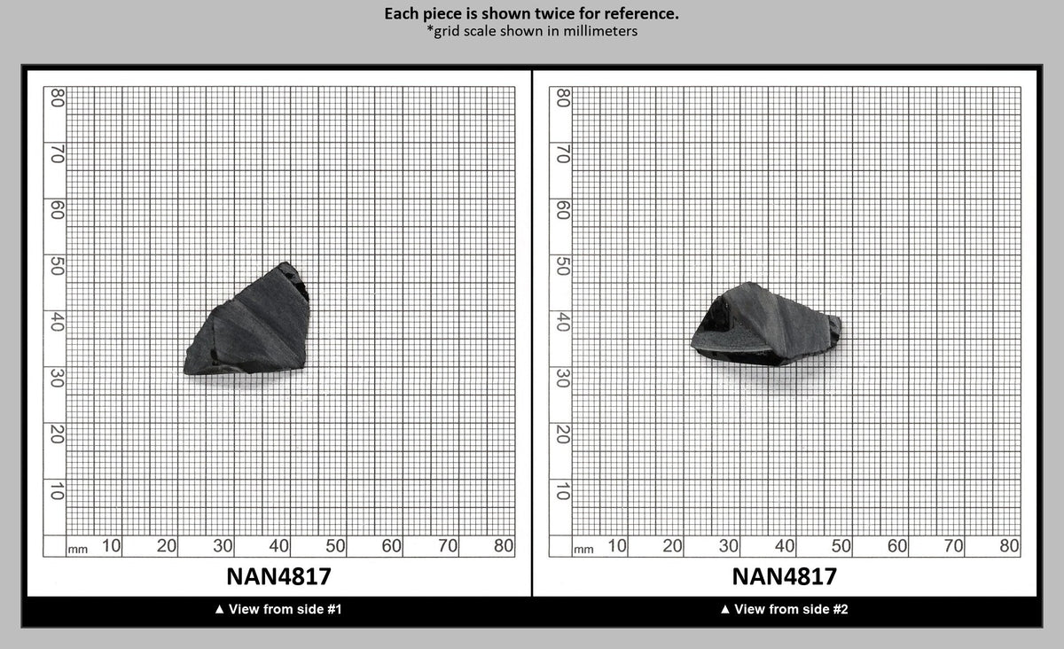 Nanosital Simulated Black Lab Created Faceting Rough for Gem Cutting - #0004 - Various Sizes : NAN4817