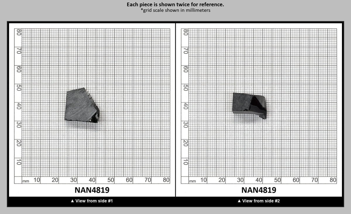 Nanosital Simulated Black Lab Created Faceting Rough for Gem Cutting - #0004 - Various Sizes : NAN4819