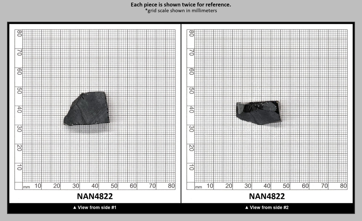 Nanosital Simulated Black Lab Created Faceting Rough for Gem Cutting - #0004 - Various Sizes : NAN4822