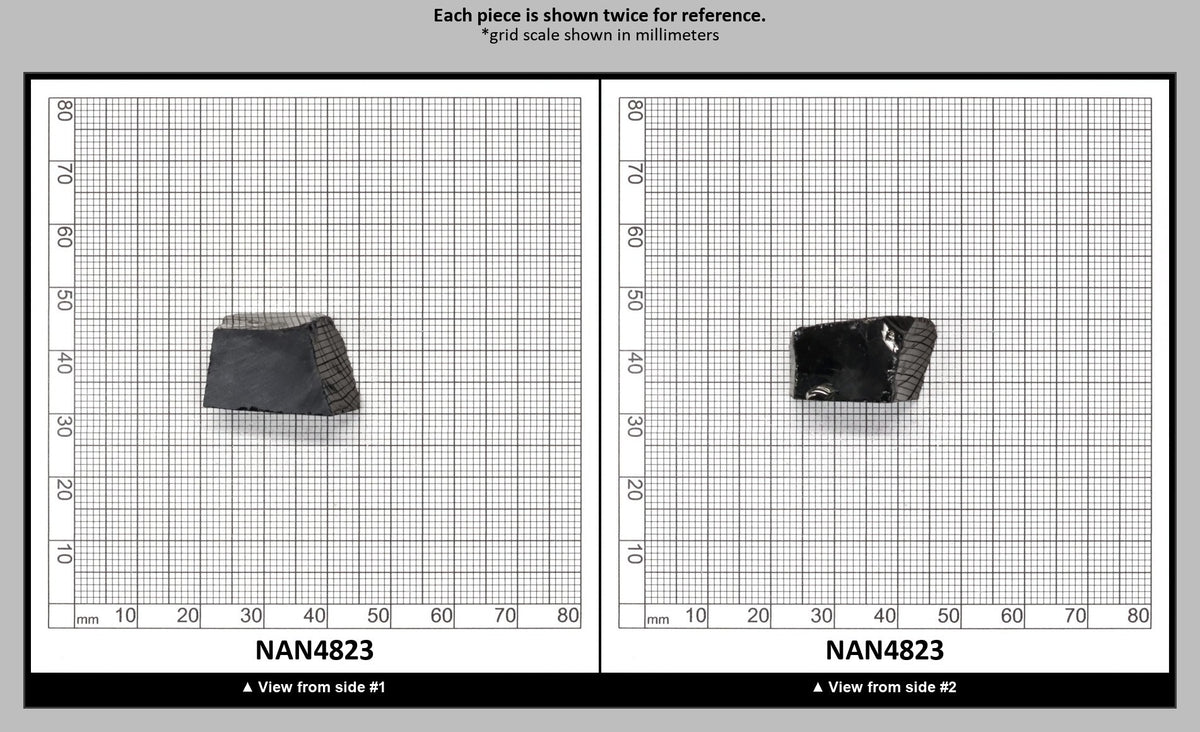 Nanosital Simulated Black Lab Created Faceting Rough for Gem Cutting - #0004 - Various Sizes : NAN4823