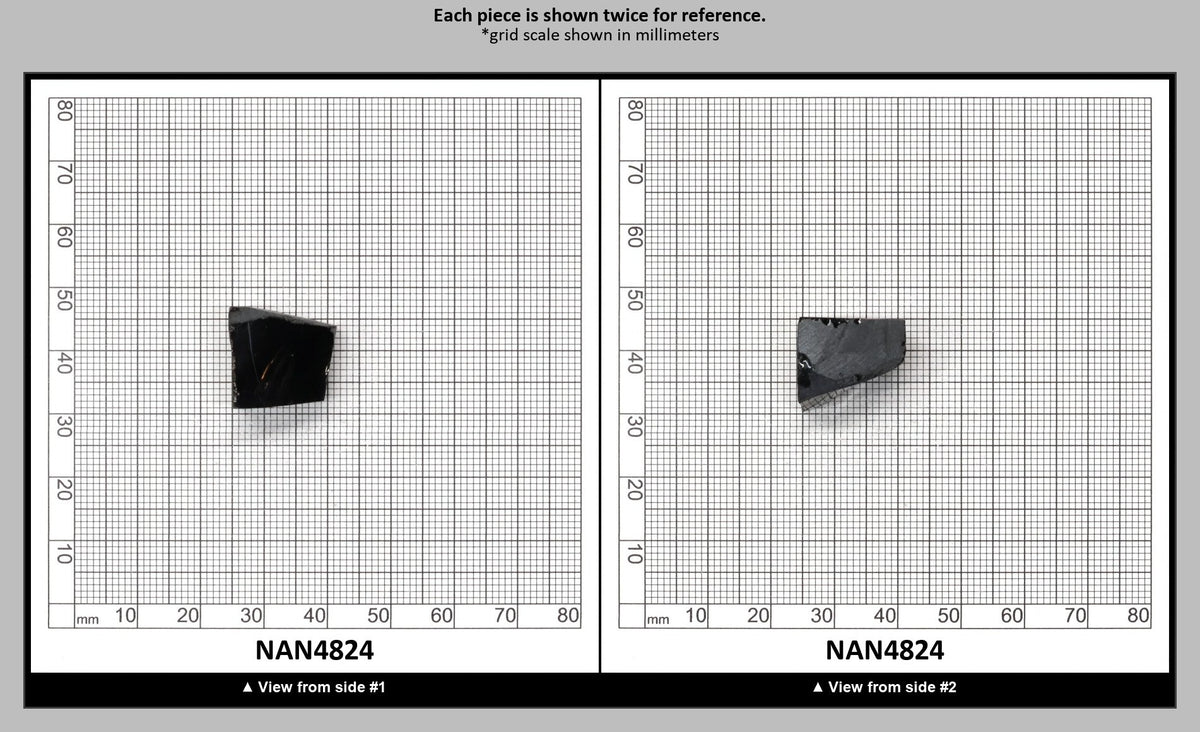 Nanosital Simulated Black Lab Created Faceting Rough for Gem Cutting - #0004 - Various Sizes : NAN4824