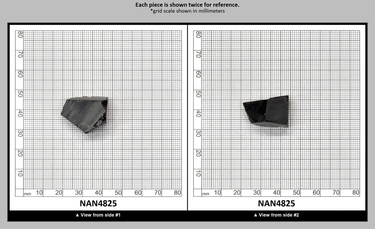 Nanosital Simulated Black Lab Created Faceting Rough for Gem Cutting - #0004 - Various Sizes : NAN4825