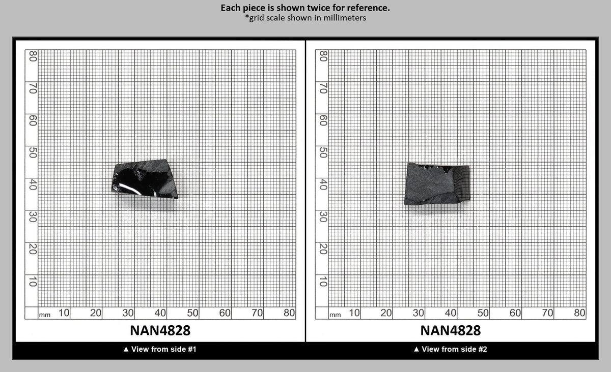 Nanosital Simulated Black Lab Created Faceting Rough for Gem Cutting - #0004 - Various Sizes : NAN4828