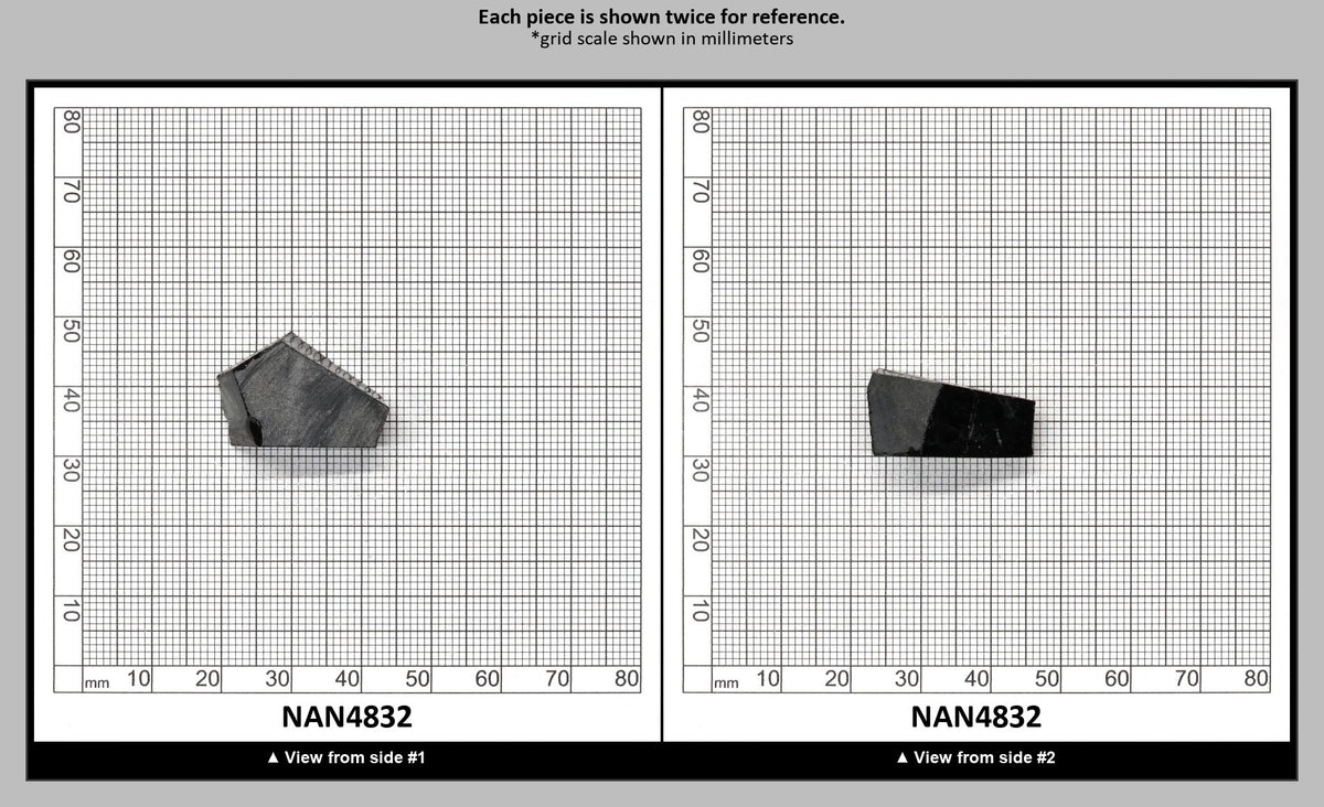 Nanosital Simulated Black Lab Created Faceting Rough for Gem Cutting - #0004 - Various Sizes : NAN4832