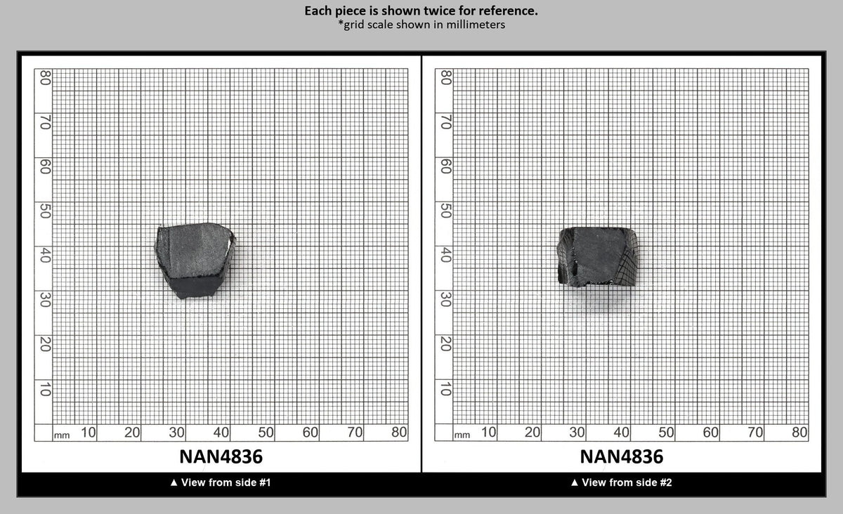 Nanosital Simulated Black Lab Created Faceting Rough for Gem Cutting - #0004 - Various Sizes : NAN4836